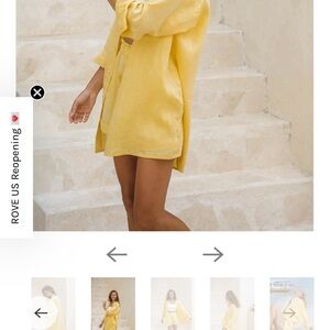 ROVE SUMMER Shirt Dress -lemon